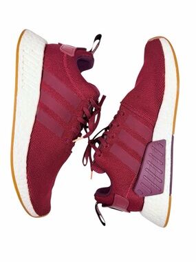 Adidas Mens 10 NMD_R1 Collegiate Burgundy Maroon Gum Sole B37647 Streetwear